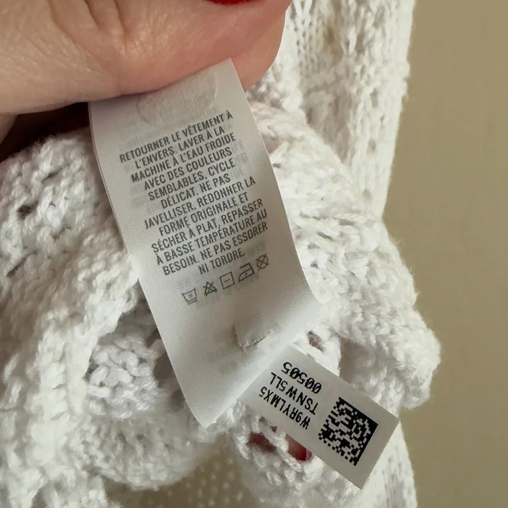 Aerie White Crochet Swim Coverup - Picture 7 of 9